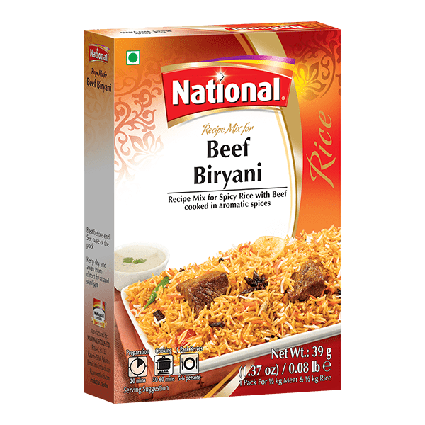National Beef Biryani 39g - DesiMe