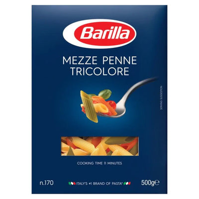 Barilla Mezze Penne Tricolore Pasta 500g