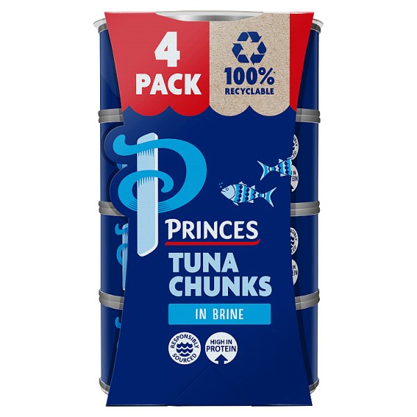 Princes Tuna Chunks in Brine 4x145g - DesiMe