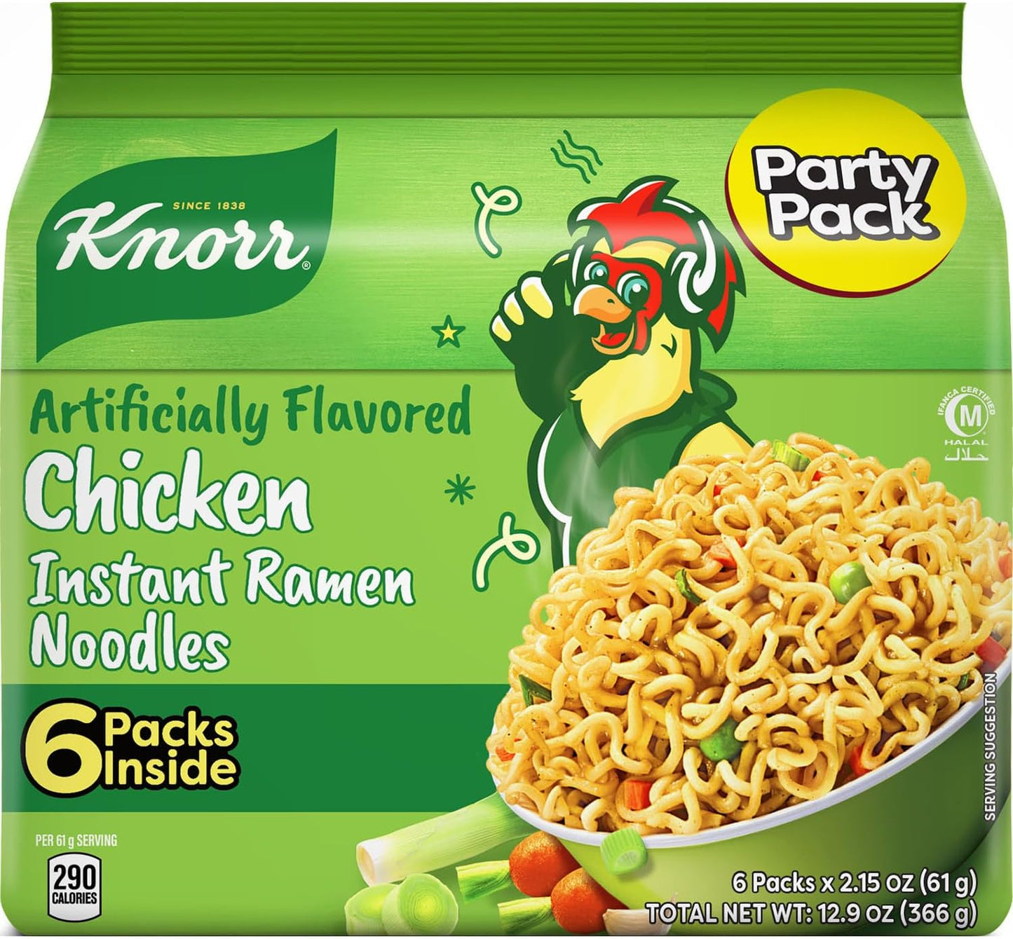 Knorr Chicken Instant Noodles 6s