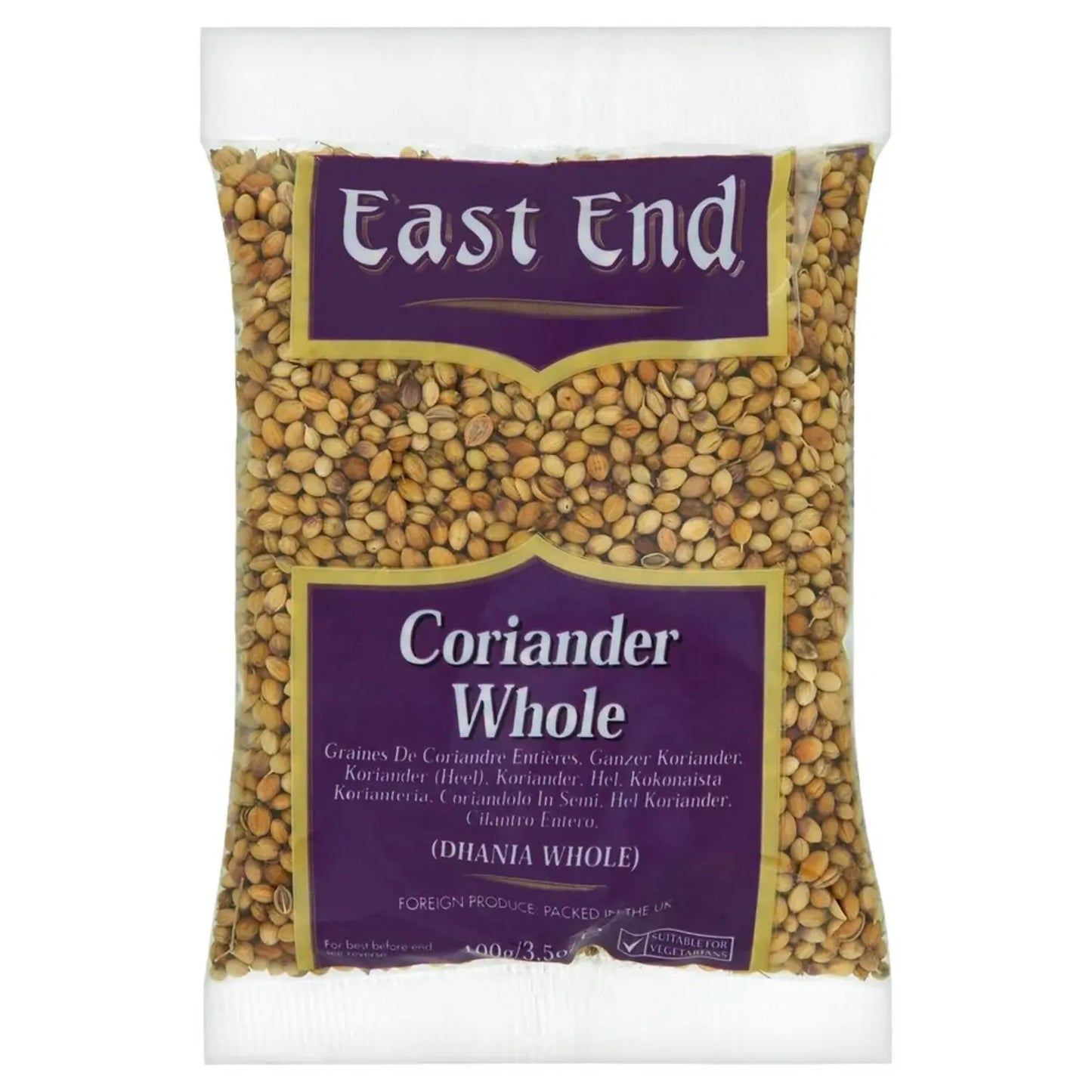 East End Coriander Seeds (Dhania Whole) - DesiMe