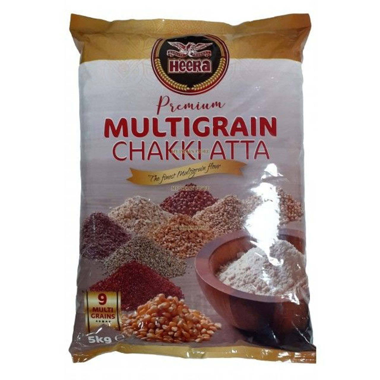 Heera Multigrain Chakki Atta 10kg - DesiMe