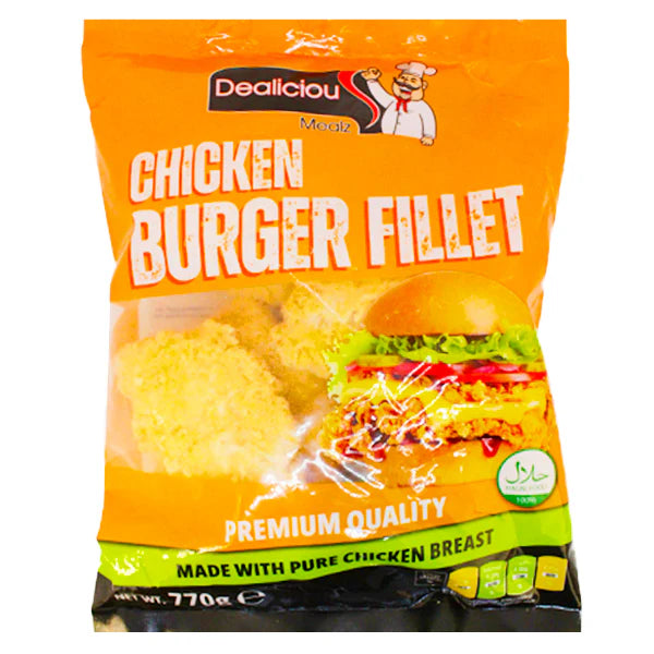 Dealicious Chicken Burger Fillets 770g
