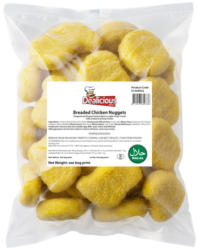Dealicious Mealz Breaded Chicken Nuggets 680g