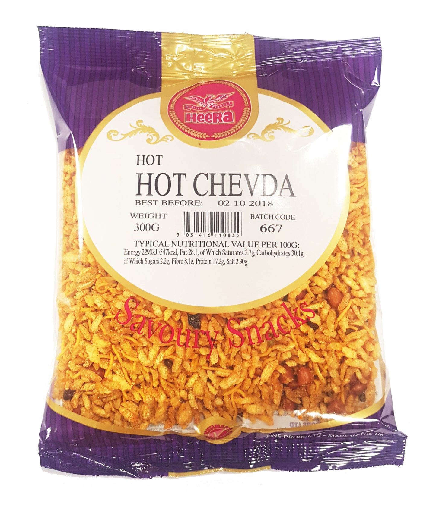 Heera Hot Chevda 350g - DesiMe