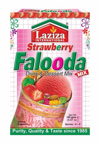 Laziza Strawberry Falooda Mix 195g - DesiMe