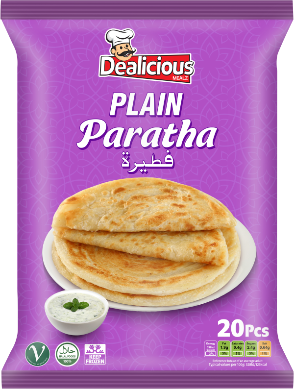 Dealicious Mealz Plain Paratha 20pk