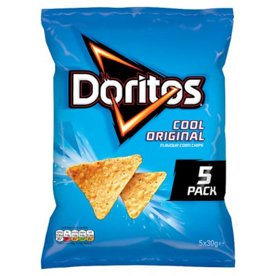 Doritos Cool Original Multipack Tortilla Crisps Chips 5pk