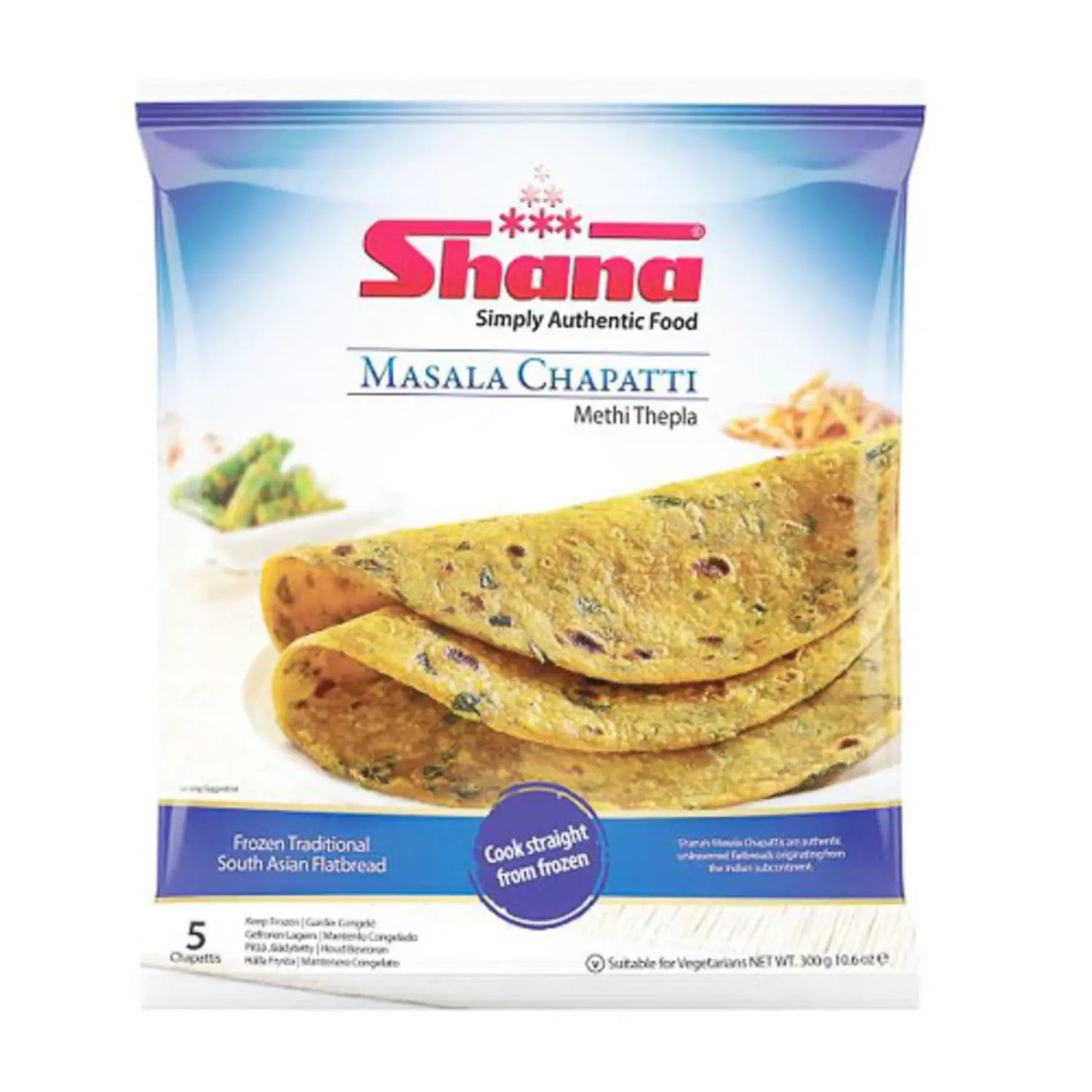 Shana Masala Chapatti 5pk 300g - DesiMe