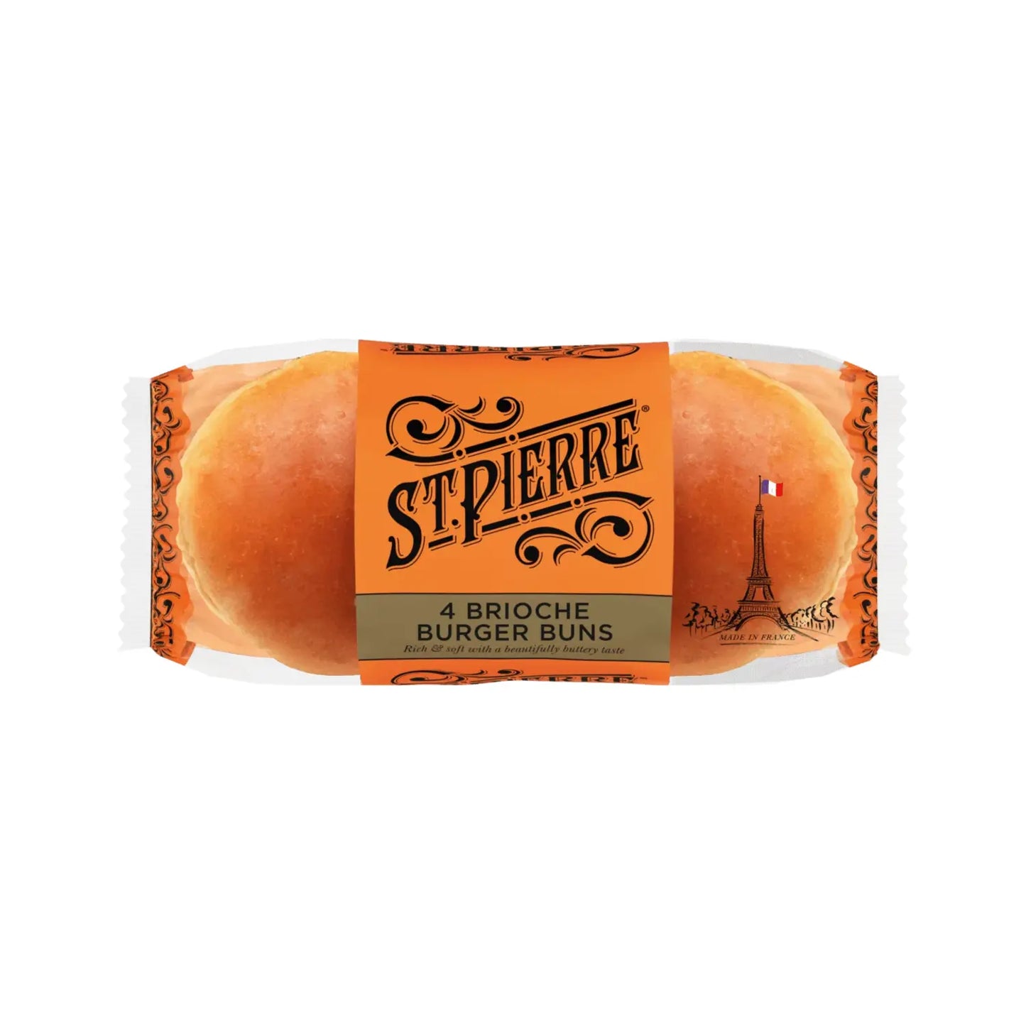 St Pierre 4 Brioche Burger Buns - DesiMe