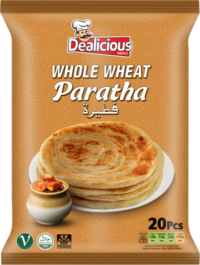 Dealicious Mealz Whole Wheat Paratha 20pk