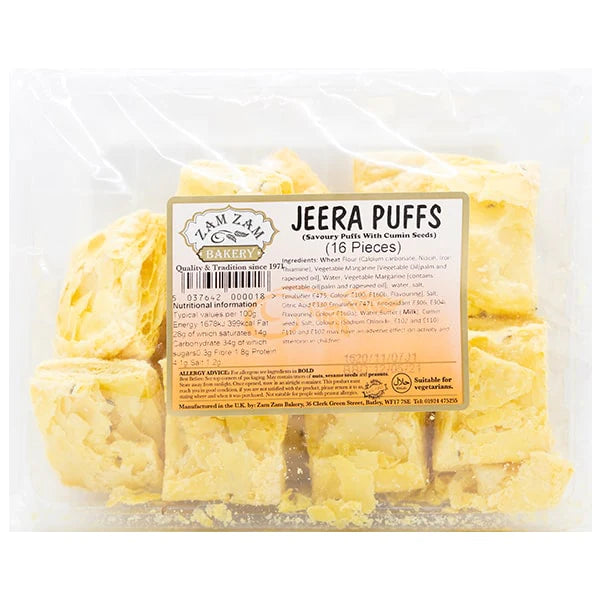 Zam Zam Bakery Jeera Puffs 16pc 150g - DesiMe