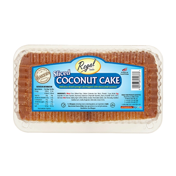 Regal Sliced Coconut Cake 450g - DesiMe