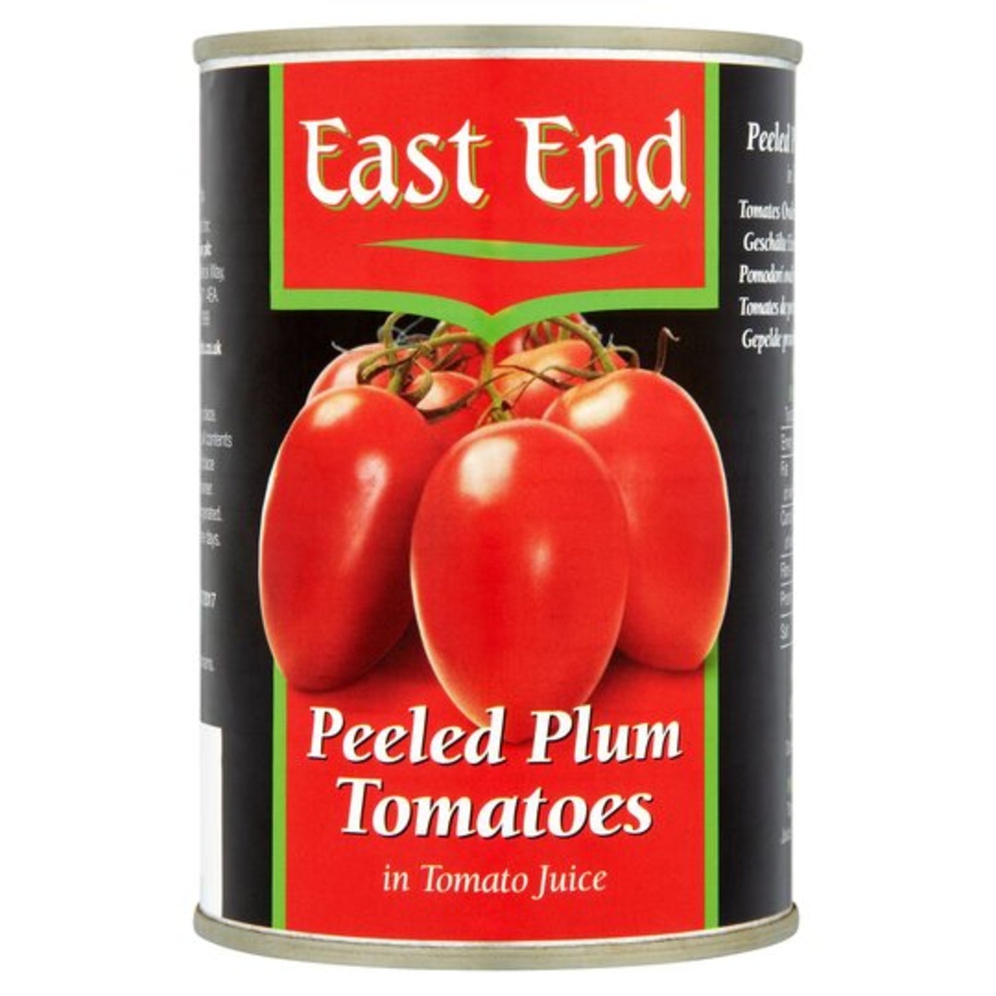 East End Peeled Plum Tomatoes 400g - DesiMe