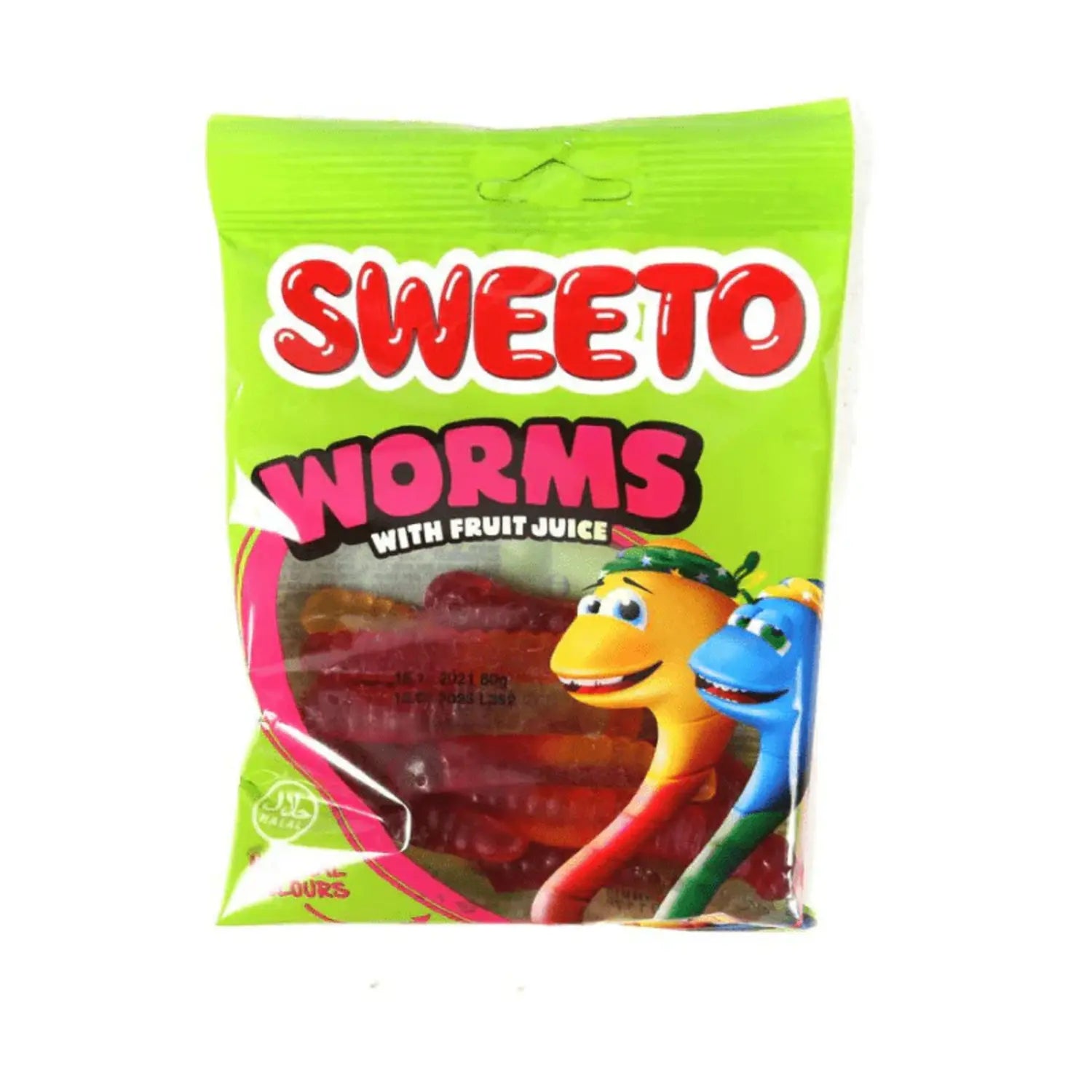 Sweeto Bag Jelly Worms (80g) - DesiMe