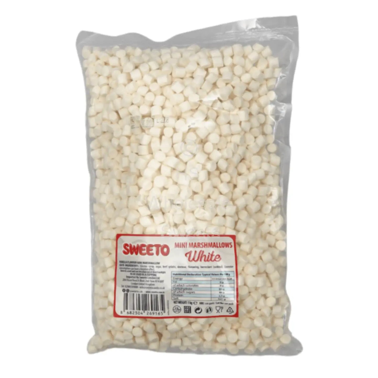 Sweeto Marshmallows Bulk Mini White (1kg) - DesiMe