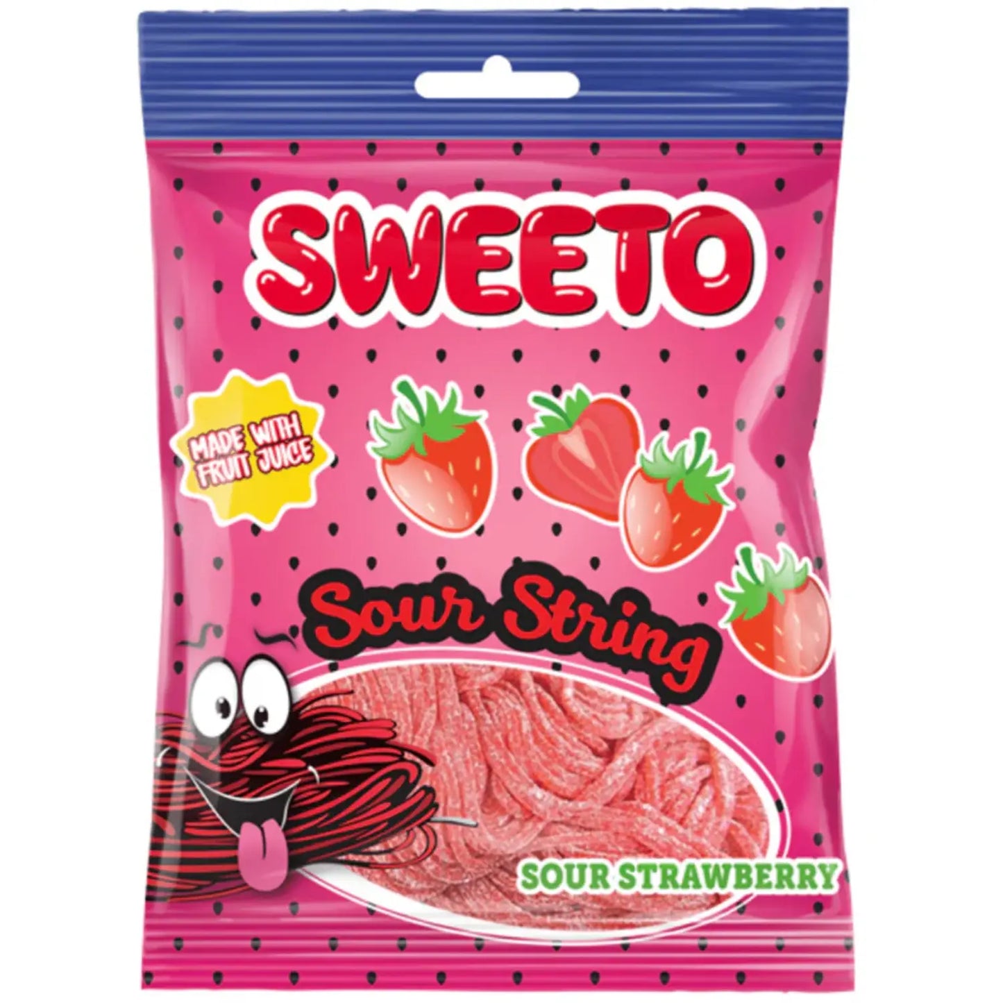 Sweeto Sour String Strawberry (80g) - DesiMe