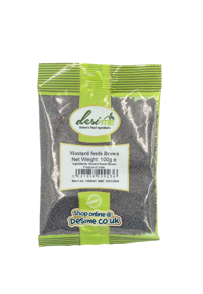 DesiMe Brown Mustard Seeds 100g - DesiMe