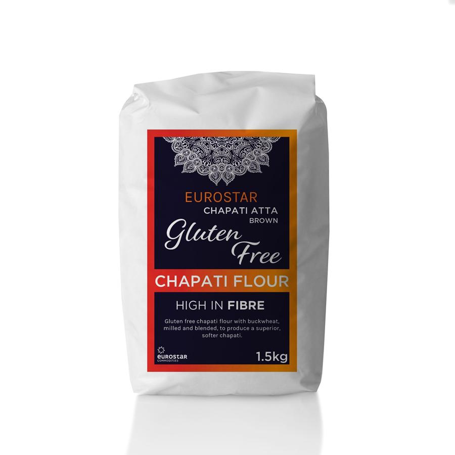 Eurostar Gluten Free Brown Chapati Atta - DesiMe