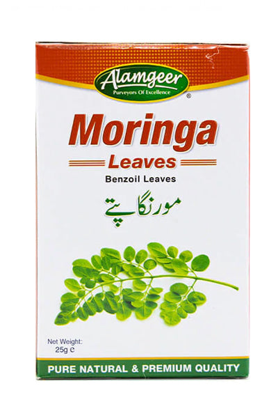 Alamgeer Moringa Leaves 25g (Benzoil) - DesiMe