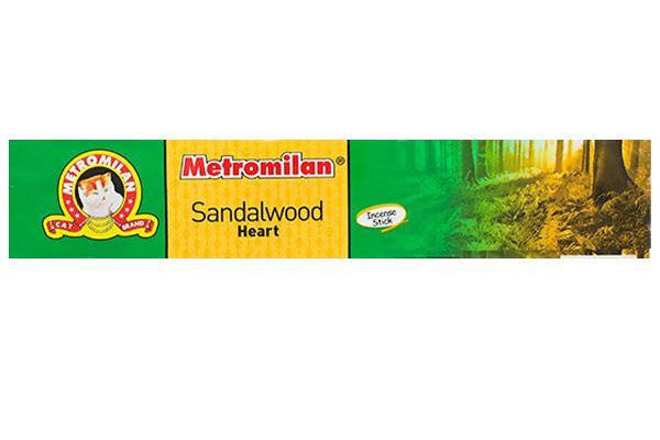 Metromilan Sandalwood Heart Incence Stick 18s - DesiMe