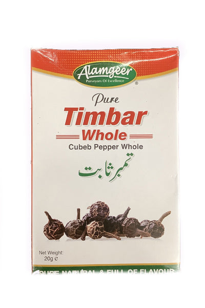 Alamgeer Timbar Whole 20g (Cubeb Pepper)