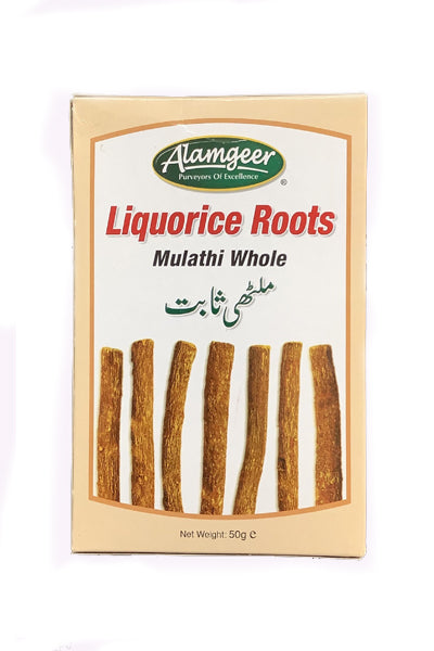 Alamgeer Liquorice Roots 50g (Mulathi Whole) - DesiMe