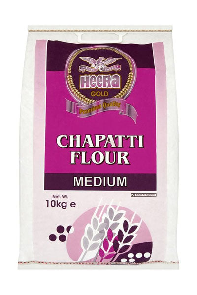 Heera Chapatti Flour Medium 10kg - DesiMe