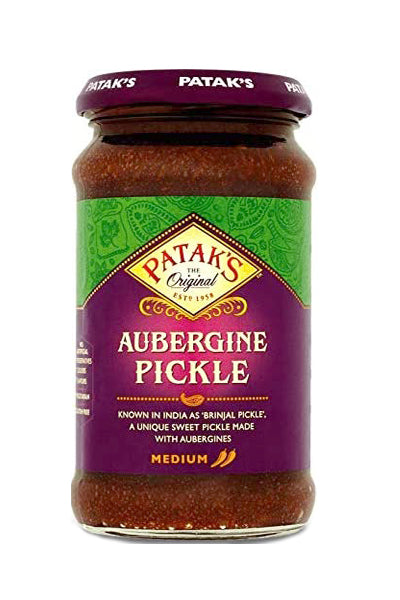 Patak's Aubergine Pickle Medium 312g - DesiMe