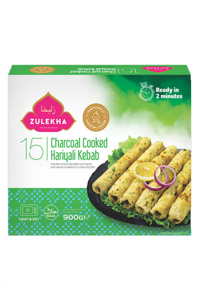 Zulekha 15 Charcoal Cooked Hariyali Kebab 900g