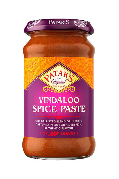 Patak's Vindaloo Spice Paste Hot 283g - DesiMe