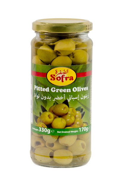 Sofra Pitted Green Olives 330g - DesiMe