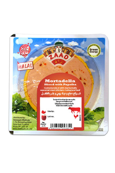 Zaad Sliced Mortadella Chicken & Beef with Paprika 200g