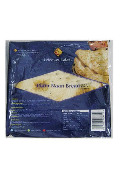Leicester Bakery Plain Naan Bread 3pcs - DesiMe