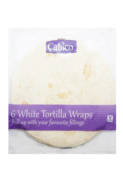 Cabico White Tortilla Wraps 6s (25cm) - DesiMe