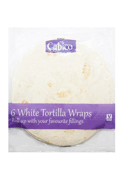 Cabico White Tortilla Wraps 6s (25cm)