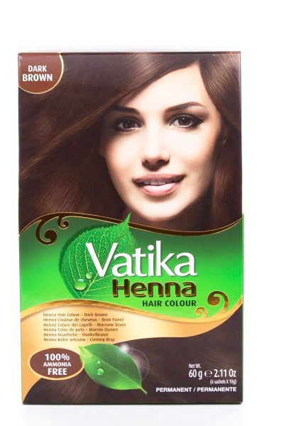 Vatika Dark Brown Henna Hair Colour 60g - DesiMe