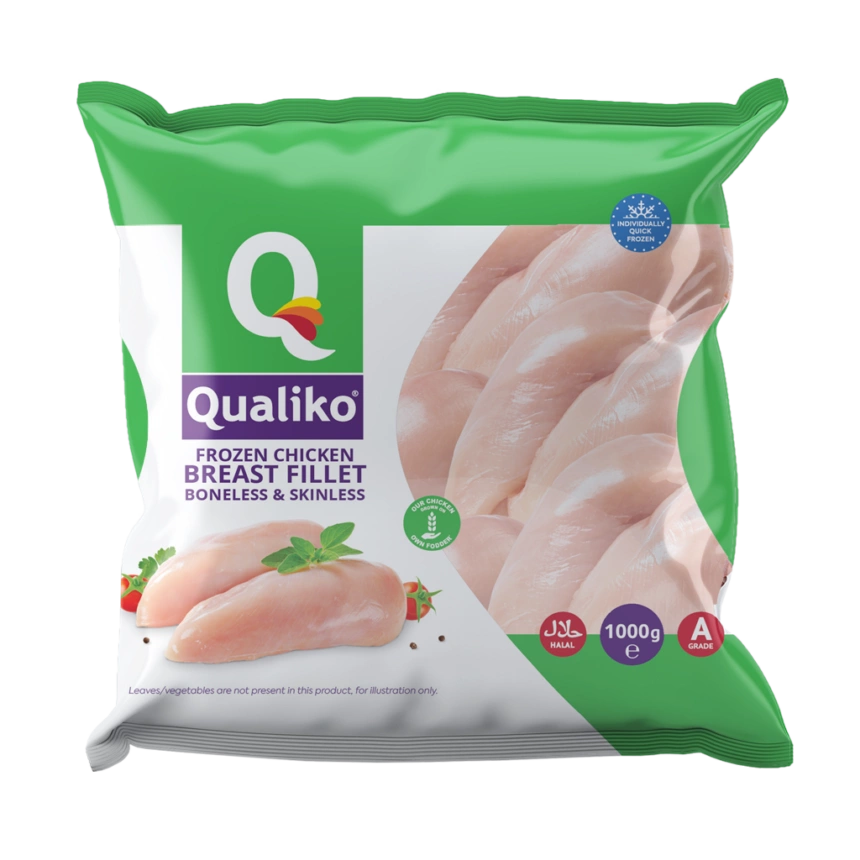 Qualiko Halal Chicken Breast Fillet (Frozen) 1kg