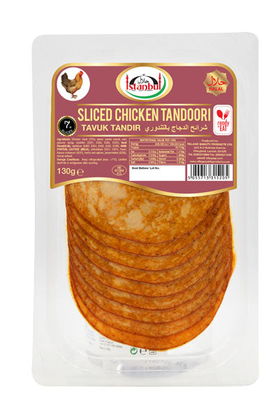 Istanbul Sliced Chicken Tandoori 130g