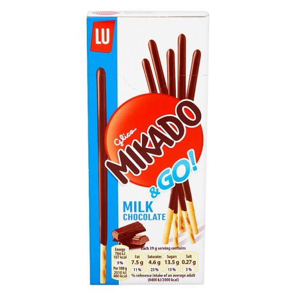 LU Mikado Milk Chocolate Biscuits Box 39g