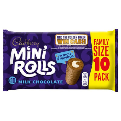 Cadbury Mini Rolls Milk Chocolate Family Size