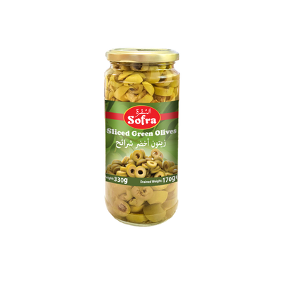 Sofra Sliced Green Olives 340g - DesiMe