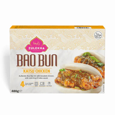 Zulekha Bao Buns Katsu Chicken 4 Pack 480g