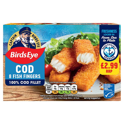 Bird's Eye 8 Cod Fish Fingers 224g