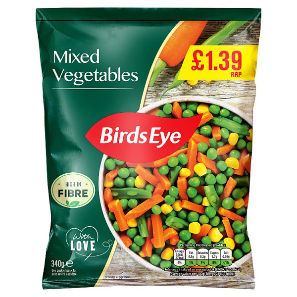 Bird's Eye Mixed Vegetables 340g