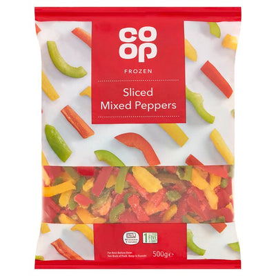 CO OP Sliced Mixed Peppers 500g - DesiMe