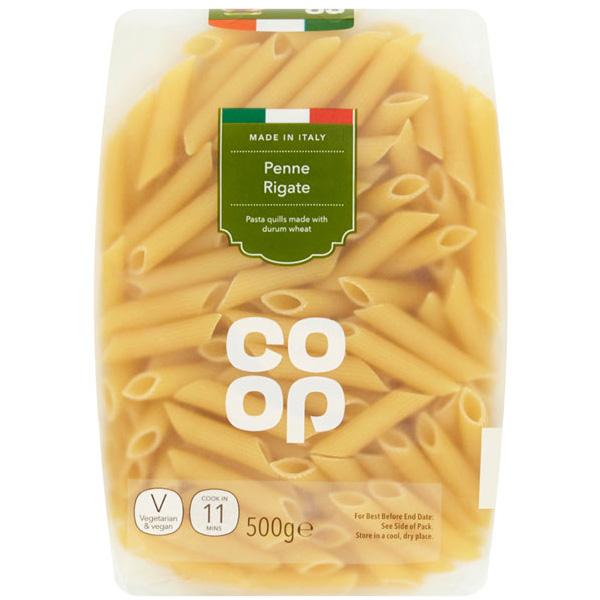 CO OP Penne Rigate Pasta Quills 500g