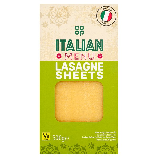 CO OP Lasagne Sheets 500g