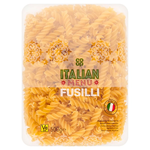 CO OP Fusilli Pasta Twists 500g