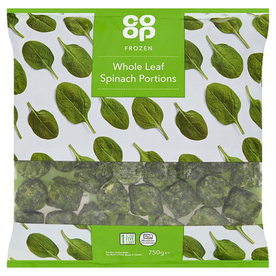 CO OP Whole Head Spinach 750g